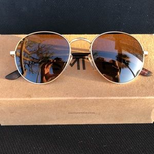 Smith Prep Matte Gold Sunglasses (polarized)-NEW